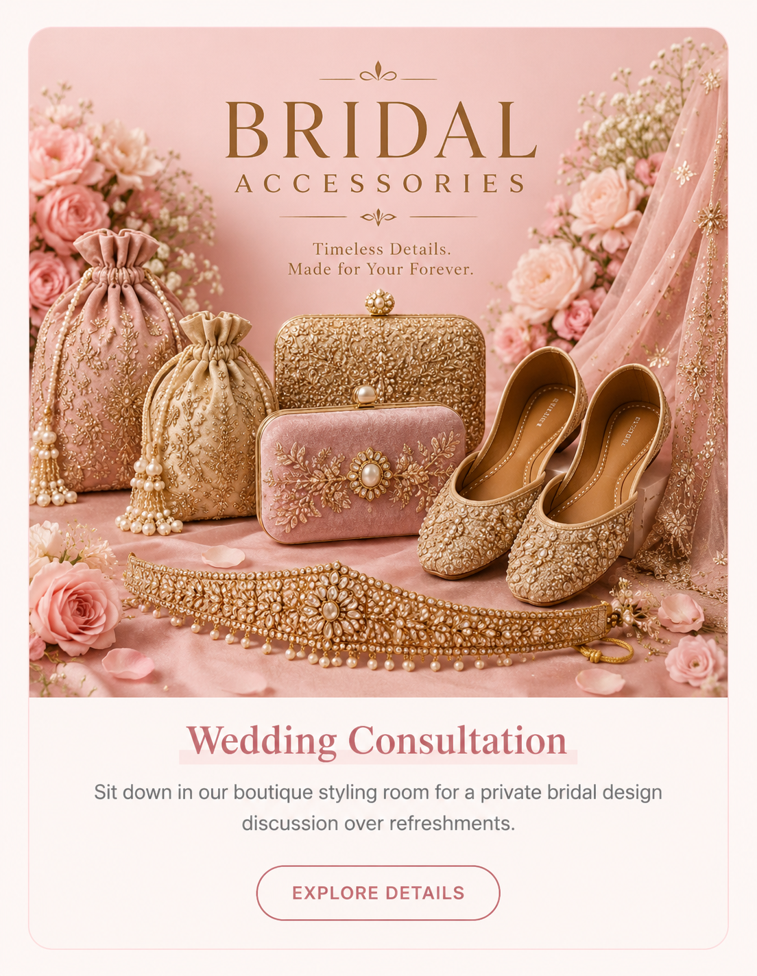 Bridal accessories set